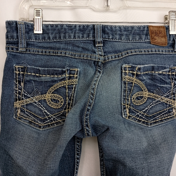 BKE Stella Designer Western Women's Blue Denim Jeans (#1,415) - Picture 3 of 7